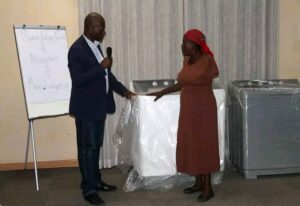 Handing over ceremony  towards victims